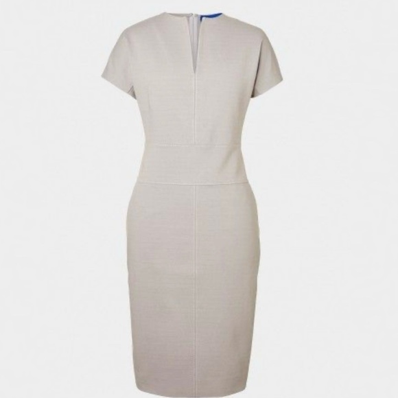 Winser London Dress Miracle Katherine Sheath Classic Work Office Minimal Gray 16 - Picture 2 of 11